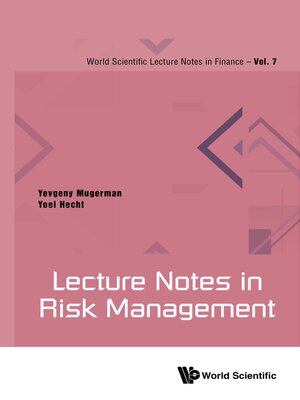cover image of Lecture Notes in Risk Management